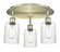 Hadley - 3 Light - 16 inch - Antique Brass - Semi-Flush Mount (3442|516-3C-AB-G342)