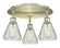 Conesus - 3 Light - 18 inch - Antique Brass - Semi-Flush Mount (3442|516-3C-AB-G275)