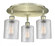 Cobbleskill - 3 Light - 17 inch - Antique Brass - Semi-Flush Mount (3442|516-3C-AB-G112)