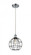 Lake Placid - 1 Light - 8 inch - Polished Chrome - Multi Pendant (3442|516-1P-PC-CE-8-BK)