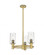 Crown Point - 3 Light - 18 inch - Brushed Brass - Pendant (3442|434-3CR-BB-G434-7SDY)