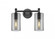 Crown Point - 2 Light - 14 inch - Matte Black - Bath Vanity Light (3442|434-2W-BK-G434-7SM)