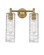 Crown Point - 2 Light - 14 inch - Brushed Brass - Bath Vanity Light (3442|434-2W-BB-G434-12DE)