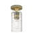 Crown Point - 1 Light - 5 inch - Brushed Brass - Flush Mount (3442|434-1F-BB-G434-7DE)