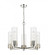 Bolivar - 5 Light - 25 inch - Polished Nickel - Chain Hung - Chandelier (3442|428-5CR-PN-G428-12SDY)