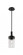 Claverack - 1 Light - 6 inch - Matte Black - Pendant (3442|427-1S-BK-G427-9CL)