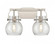 Pilaster II Sphere - 2 Light - 17 inch - Satin Nickel - Bath Vanity Light (3442|423-2W-SN-G410-6SDY)