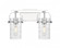 Pilaster II Cylinder - 2 Light - 15 inch - Polished Chrome - Bath Vanity Light (3442|423-2W-PC-G423-7DE)