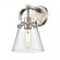 Pilaster II Cone - 1 Light - 7 inch - Satin Nickel - Sconce (3442|423-1W-SN-G411-6CL)