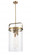 Pilaster - 4 Light - 12 inch - Brushed Brass - Pendant (3442|413-4SL-BB-G413-4S-12CL)