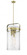 Pilaster - 4 Light - 12 inch - Brushed Brass - Pendant (3442|413-4SL-BB-G413-4S-12SDY)