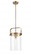 Pilaster - 1 Light - 8 inch Glass - Brushed Brass - Pendant (3442|413-1SM-BB-G413-1S-8CL)