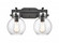 Newton Sphere - 2 Light - 17 inch - Matte Black - Bath Vanity Light (3442|411-2W-BK-G410-7CL)