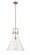 Newton Cone - 1 Light - 16 inch - Brushed Brass - Multi Pendant (3442|411-1SL-BB-G411-16CL)