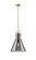 Newton Cone - 1 Light - 14 inch - Brushed Brass - Cord hung - Pendant (3442|411-1SL-BB-G411-14SM)