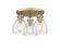 Newton Bell - 3 Light - 18 inch - Brushed Brass - Semi-Flush Mount (3442|410-3F-BB-G412-7SDY)