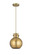 Newton Sphere - 1 Light - 8 inch - Brushed Brass - Cord hung - Pendant (3442|410-1PS-BB-M410-8BB)