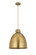 Newton Sphere - 1 Light - 16 inch - Brushed Brass - Cord hung - Pendant (3442|410-1PL-BB-M412-16BB)