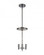 Lake Placid - 3 Light - 16 inch - Matte Black - Pendant (3442|221-3S-BK)