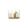 Birch 11-in Brushed Gold/Clear LED Vanity (461|VL53511-BG/CL)