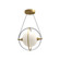 Aries 12-in Brushed Gold LED Pendant (461|PD76712-BG)