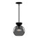 Arcadia 8-in Black/Smoked 1 Light Pendant (461|PD59708-BK/SM)