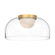 Cedar 12-in Brushed Gold/Clear LED Flush Mount (461|FM52512-BG/CL)