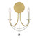 Delilah 12.25'' Aged Brass Sconce (205|DEL-90802-AG)