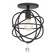 Solaris 1 Light Black Semi Flush Mount (205|9220-BK_CEILING)