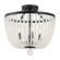 Rylee 16.5'' Matte Black Frosted Beads Semi Flush Mount (205|604-MK-FR_CEILING)