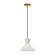 Betty 10-in Aged Gold/Opal Glass 1 Light Pendant (7713|PD473710AGOP)