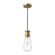 Marcel 4-in Aged Gold 1 Light Socket Pendant (7713|PD464001AG)