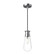 Marcel 4-in Chrome 1 Light Socket Pendant (7713|PD464001CH)
