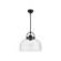 Lancaster 15-in Matte Black 1 Light Pendant (7713|PD461101MB)