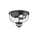 Lancaster 13-in Matte Black 2 Lights Flush Mount (7713|FM461102MB)