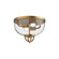 Lancaster 13-in Aged Gold 2 Lights Flush Mount (7713|FM461102AG)