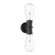 Marcel 5-in Clear Bubble Glass/Textured Black 2 Lights Exterior Wall Sconce (7713|EW464002BKCB)