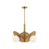Plume 21-in Brushed Gold/Opal Glass 3 Lights Chandeliers (7713|CH501322BGOP)