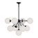 Celia 31-in Matte Black/Opal Glass 9 Lights Chandeliers (7713|CH415331MBOP)