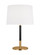 Monroe Modern 1-Light Indoor Medium Table Lamp (7725|KST1041BBSGBK1)