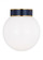 Monroe Modern 1-Light Indoor Dimmable Small Flush Mount Ceiling Light (7725|KSF1051BBSNVY)