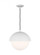 Hyde Modern 1-Light Indoor Dimmable Medium Pendant Ceiling Hanging Chandelier Light (7725|DJP1031MWT)