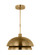 The Shanti Large 1-Light Damp Rated Integrated Dimmable LED Ceiling Pendant in Natural Brass (7355|SLPD13427NB)