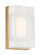 The Milley 7-inch Damp Rated 1-Light Integrated Dimmable LED Wall Sconce in Natural Brass (7355|700WSMLY7NB-LED930)