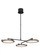 The Shuffle Medium 3-Light Damp Rated Integrated Dimmable LED Ceiling Chandelier (7355|CDCH17227WOB)