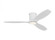 Collins 52-inch indoor/outdoor Energy Star smart integrated LED dimmable hugger ceiling fan (6|3CNHSM52RZWD)