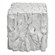 Uttermost Teak Root White Bunching Cube (85|25241)