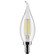 5.5 Watt CA10 LED Filament; Clear; Candelabra Base; 2700K; 500 Lumens; 120 Volt; 2-Pack (27|S21846)