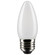 4 Watt B11 LED Filament; Frosted; Medium Base; 2700K; 350 Lumens; 120 Volt; 2-Pack (27|S21836)