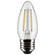 3 Watt B11 LED Filament; Clear; Medium Base; 2700K; 250 Lumens; 120 Volt; 2-Pack (27|S21832)